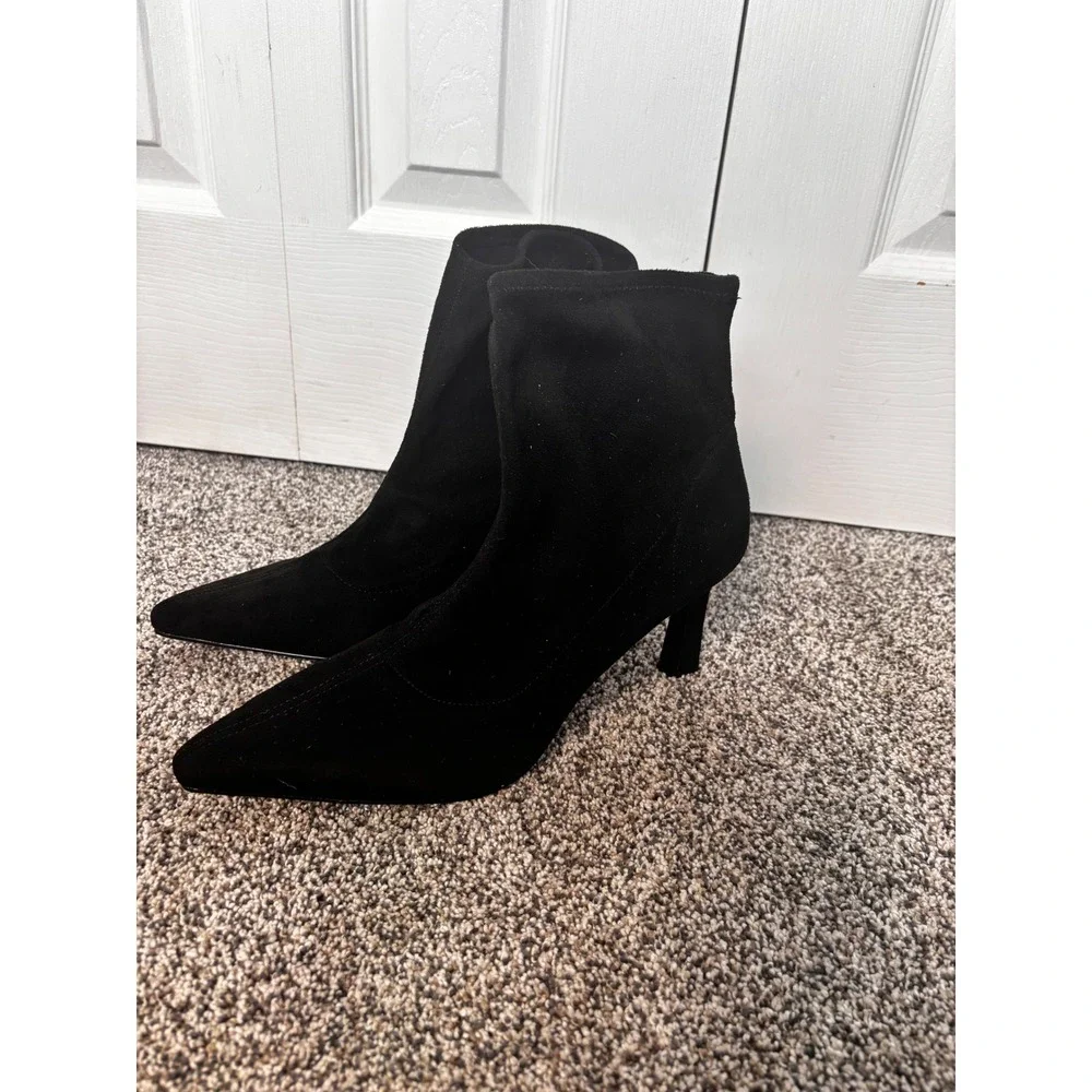 Charles by Charles David Women's Pointed Toe Heeled Sock Bootie Ankle Boots NWOB